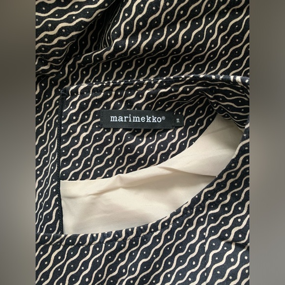 Marimekko nude/black pattern dress size EU38 - Picture 2 of 10